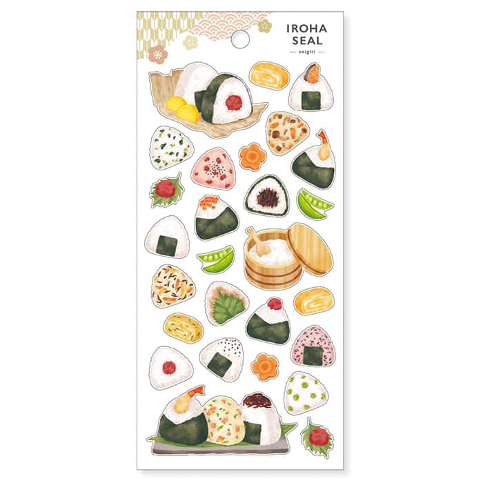 Mind Wave - Pegatinas Iroha Seal - Onigiri