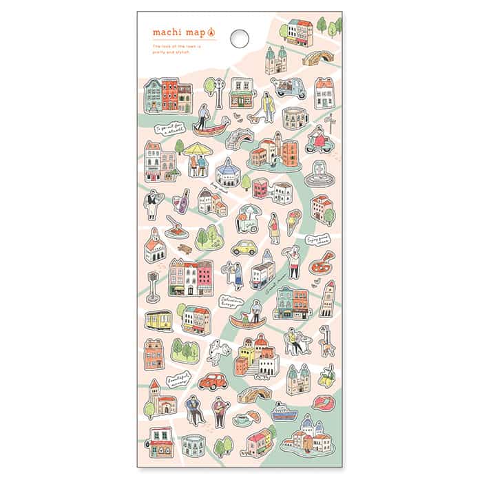 Mind Wave - Pegatinas Machi Map - Green City