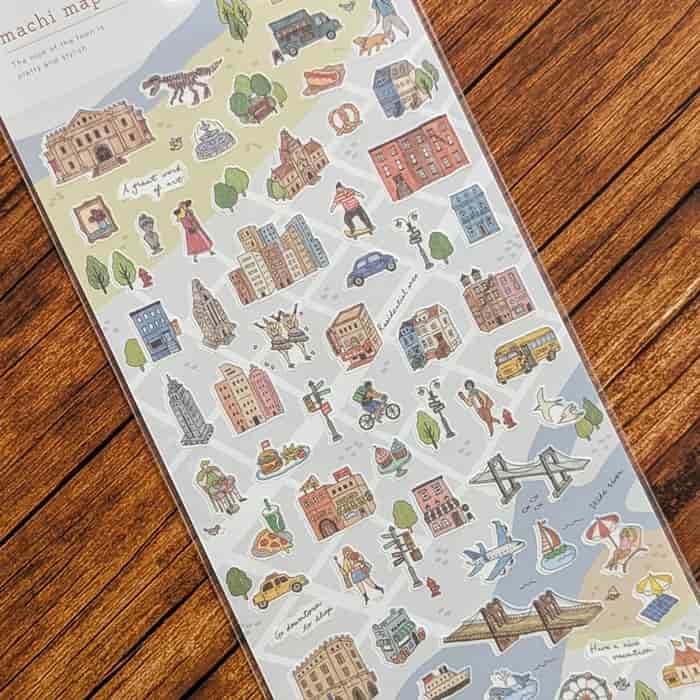 Mind Wave - Pegatinas Machi Map - Blue City