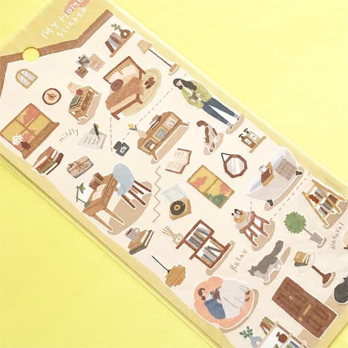 Mind Wave - Pegatinas My Home Stickers - Dokusho Taimu