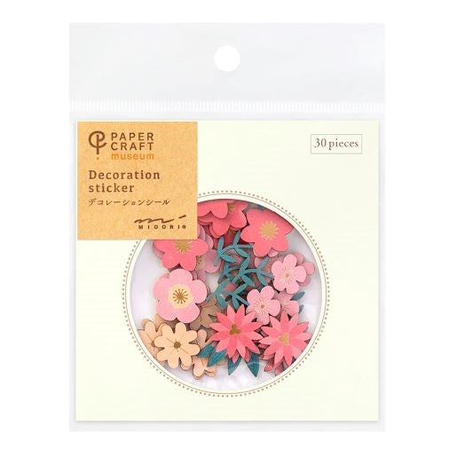 Midori - Pegatinas Decorativas - Flores Rojas - PaperCraft
