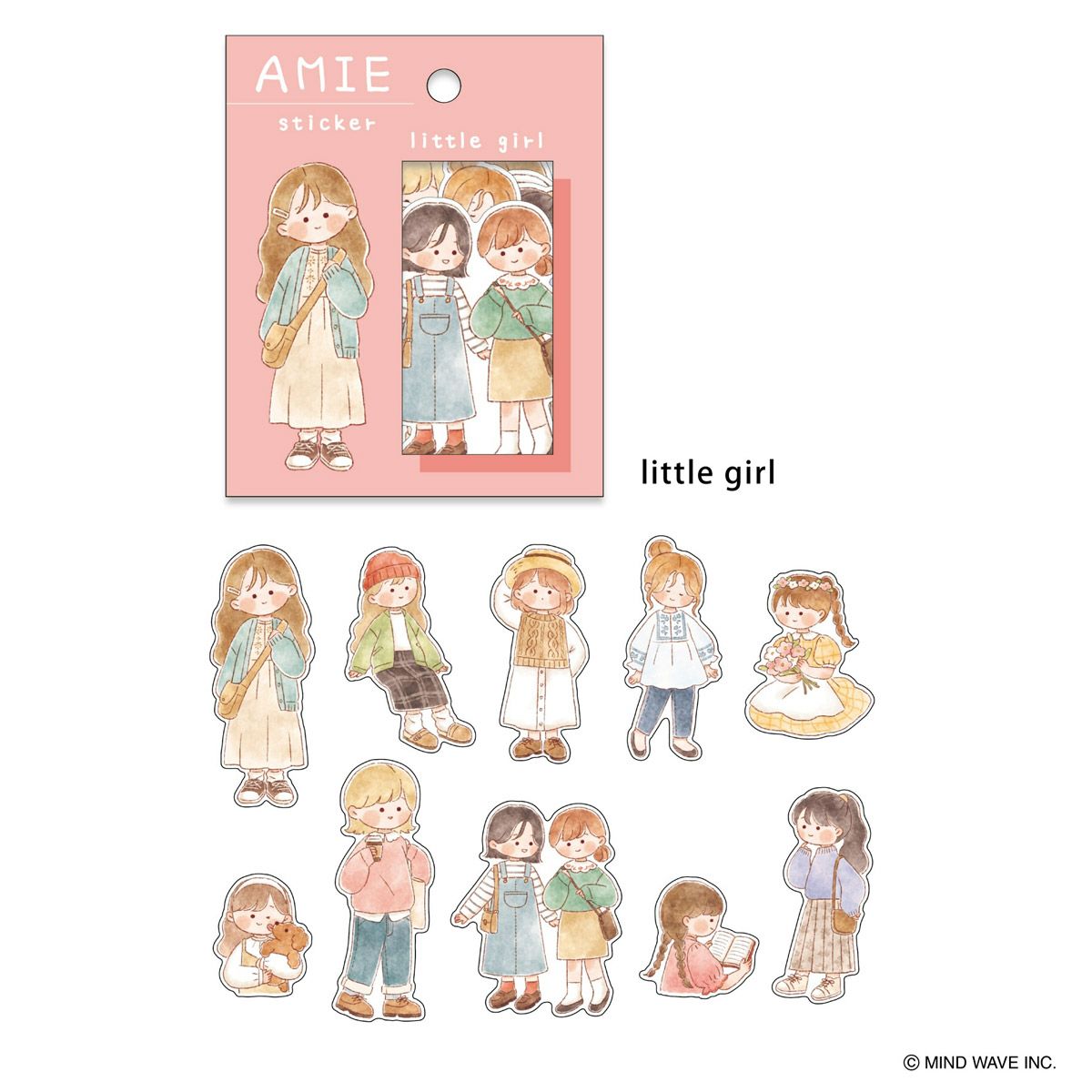 Mind Wave - Pegatinas Amie - Little Girl