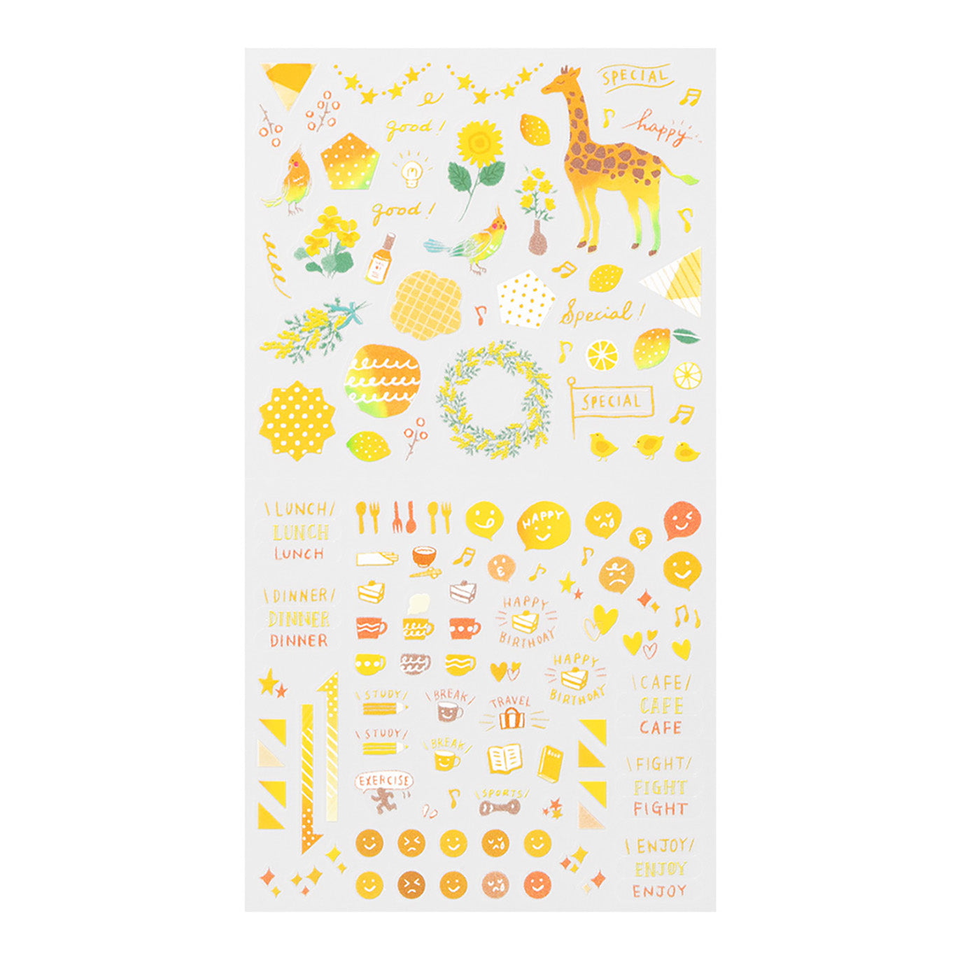 Midori - Pegatinas - Sticker Collection 2559 - Color Yellow