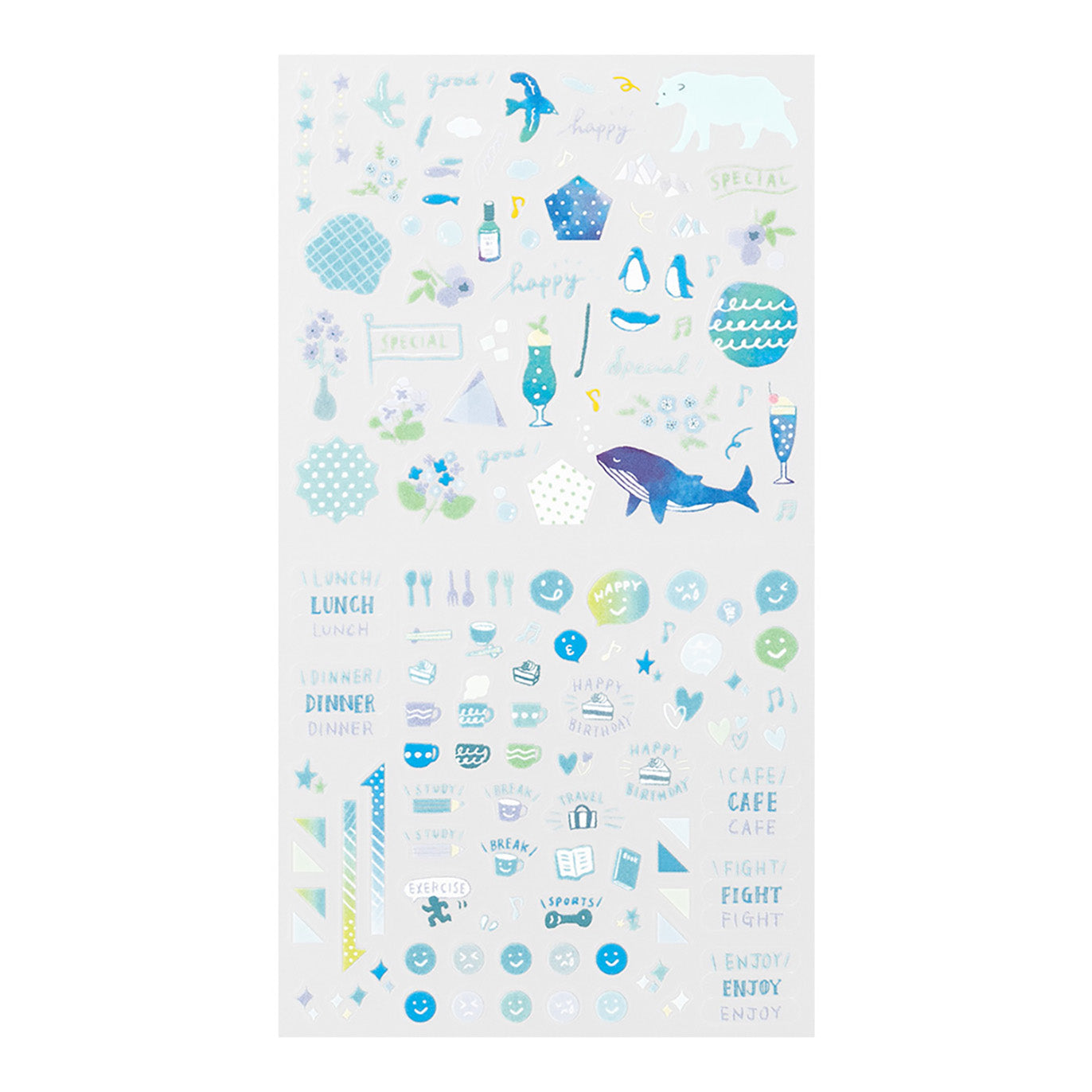 Midori - Pegatinas - Sticker Collection 2560 - Color Blue