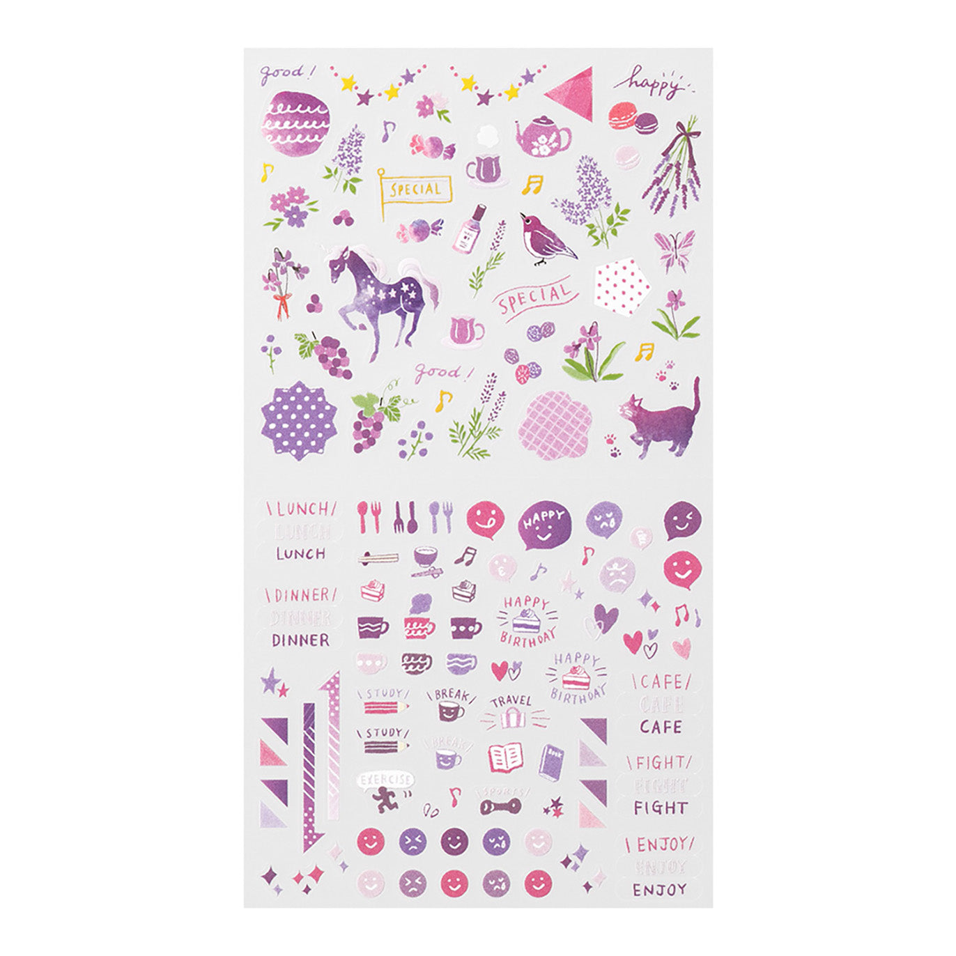 Midori - Pegatinas - Sticker Collection 2562 - Color Purple