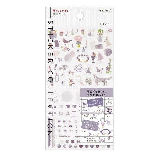 Midori - Pegatinas - Sticker Collection 2596 - Color Lavender