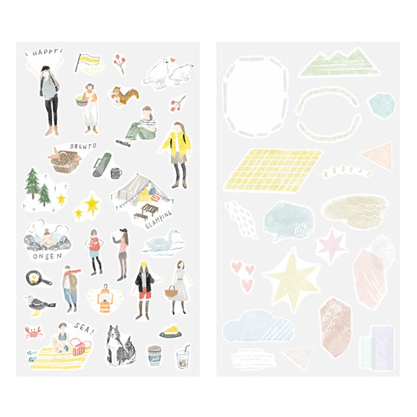 Midori - Pegatinas - 2 hojas Sticker 2638 - GoingOut