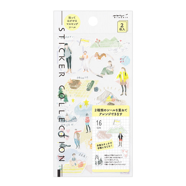 Midori - Pegatinas - 2 hojas Sticker 2638 - GoingOut