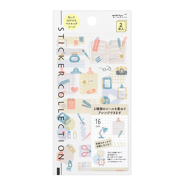 Midori - Pegatinas - 2 hojas Sticker 2640 - Stationery
