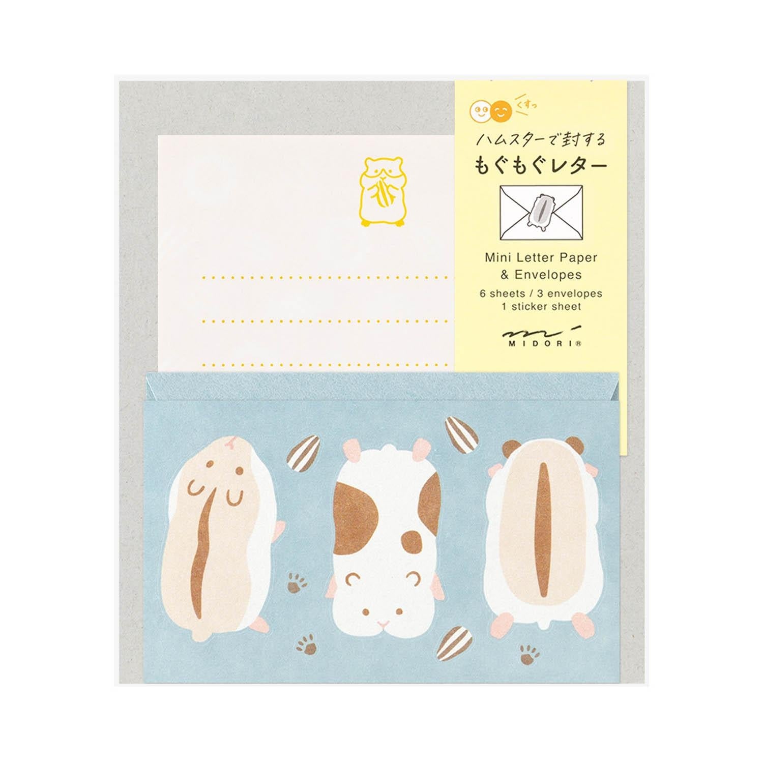 Midori - Set cartas y sobres MINI - Hungry Hamster