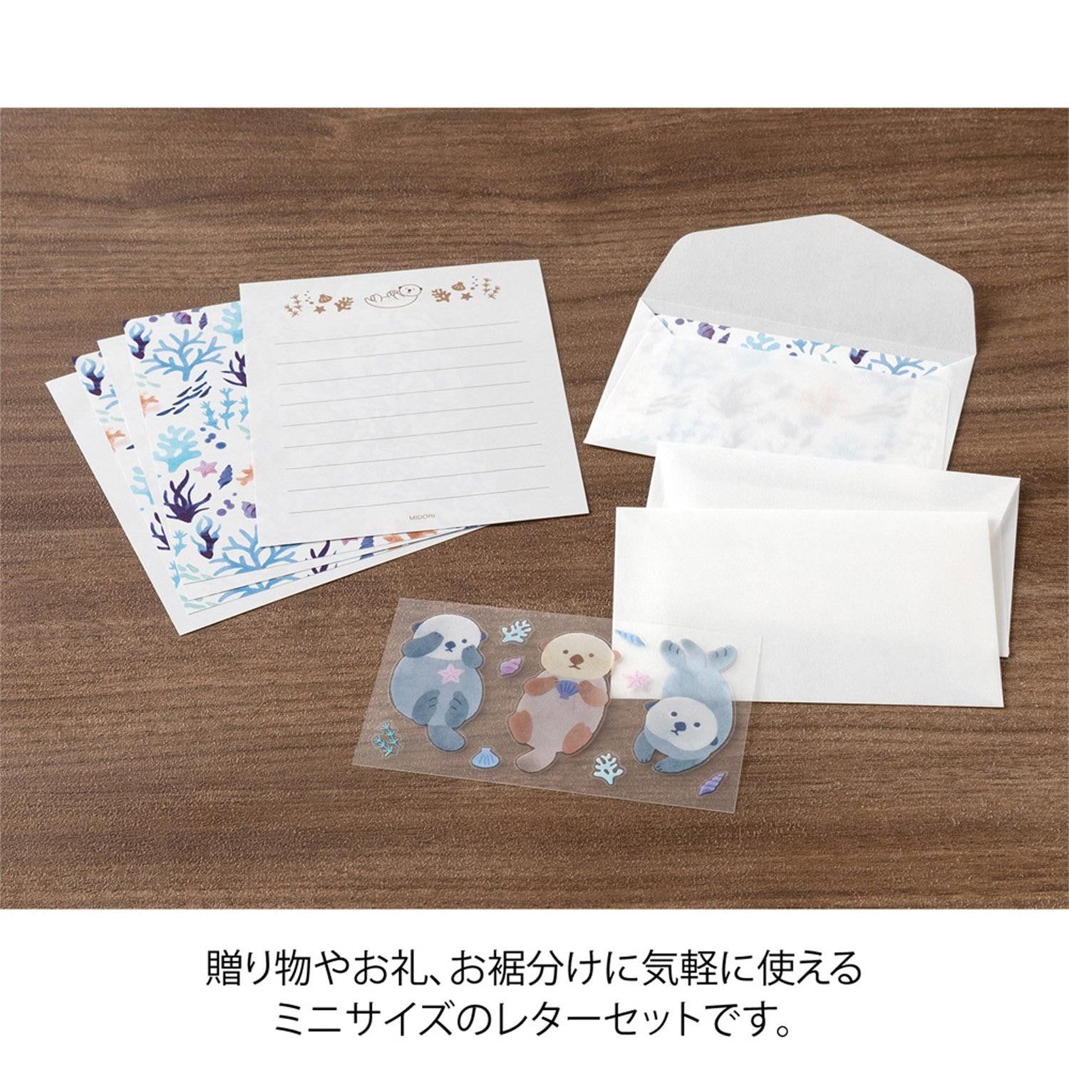 Midori - Set cartas y sobres MINI - Sea Otter