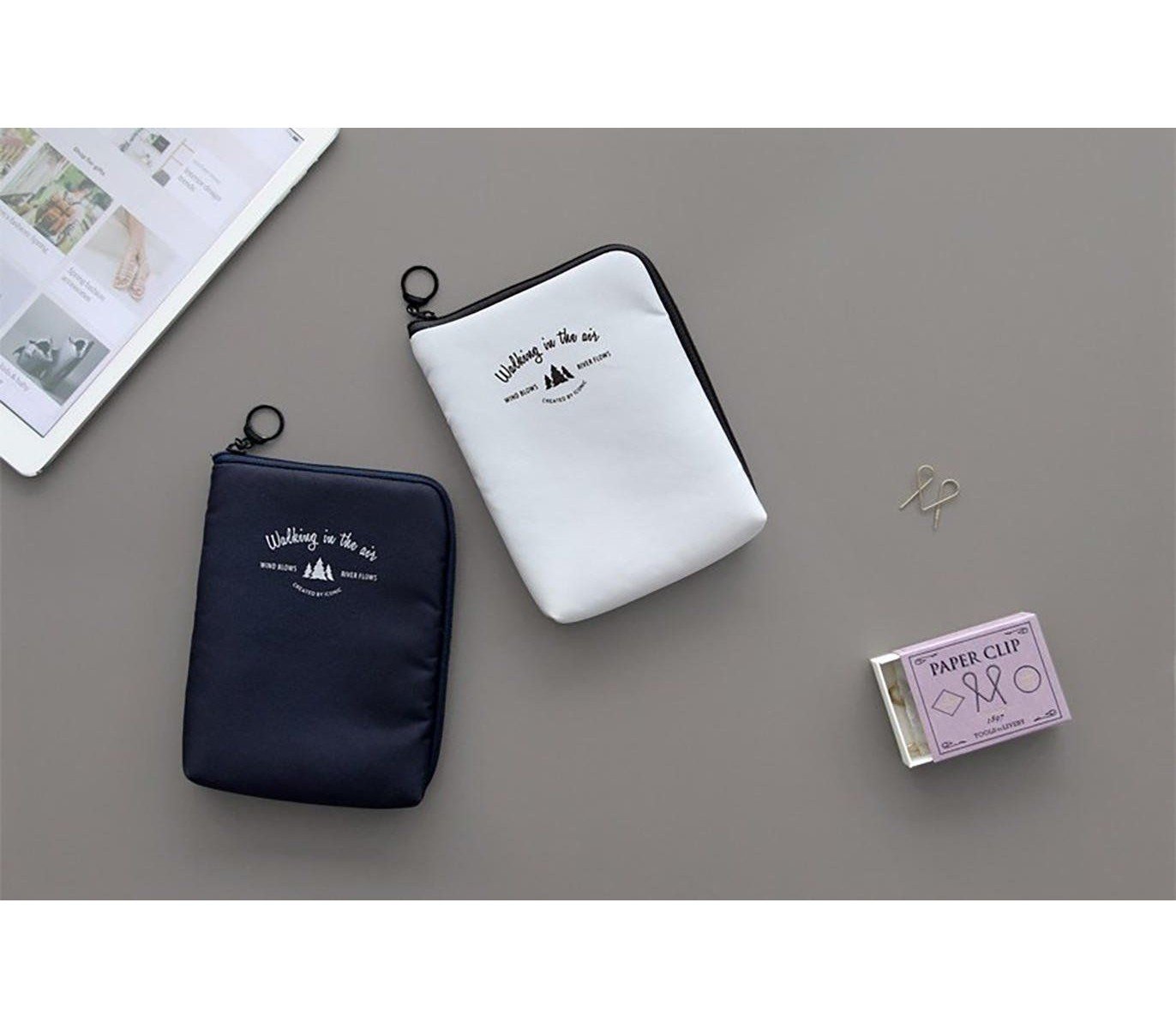 ICONIC - Estuche Portacables M - Gris