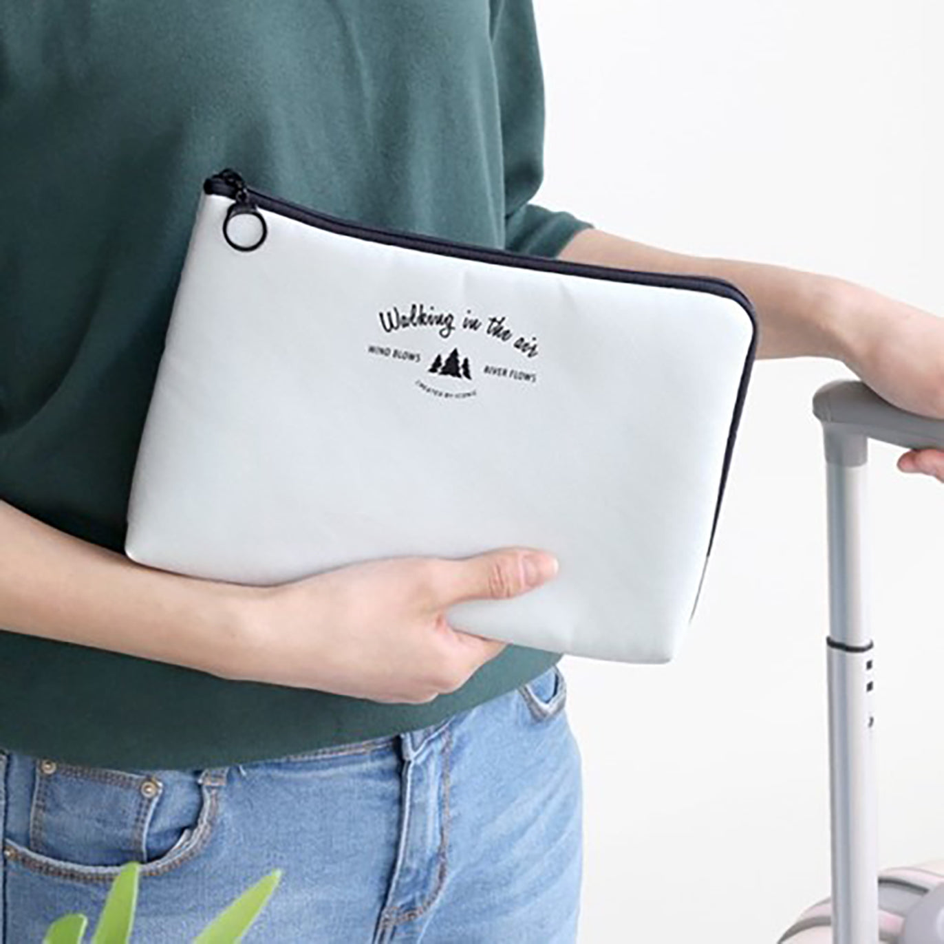 ICONIC - Estuche Portacables L - Gris