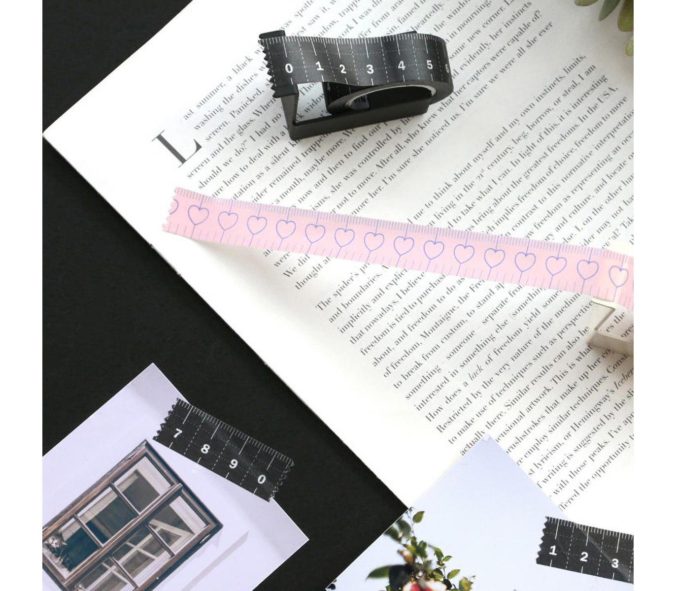 ICONIC - Washi tape - Masking tape 019 Ruler Black