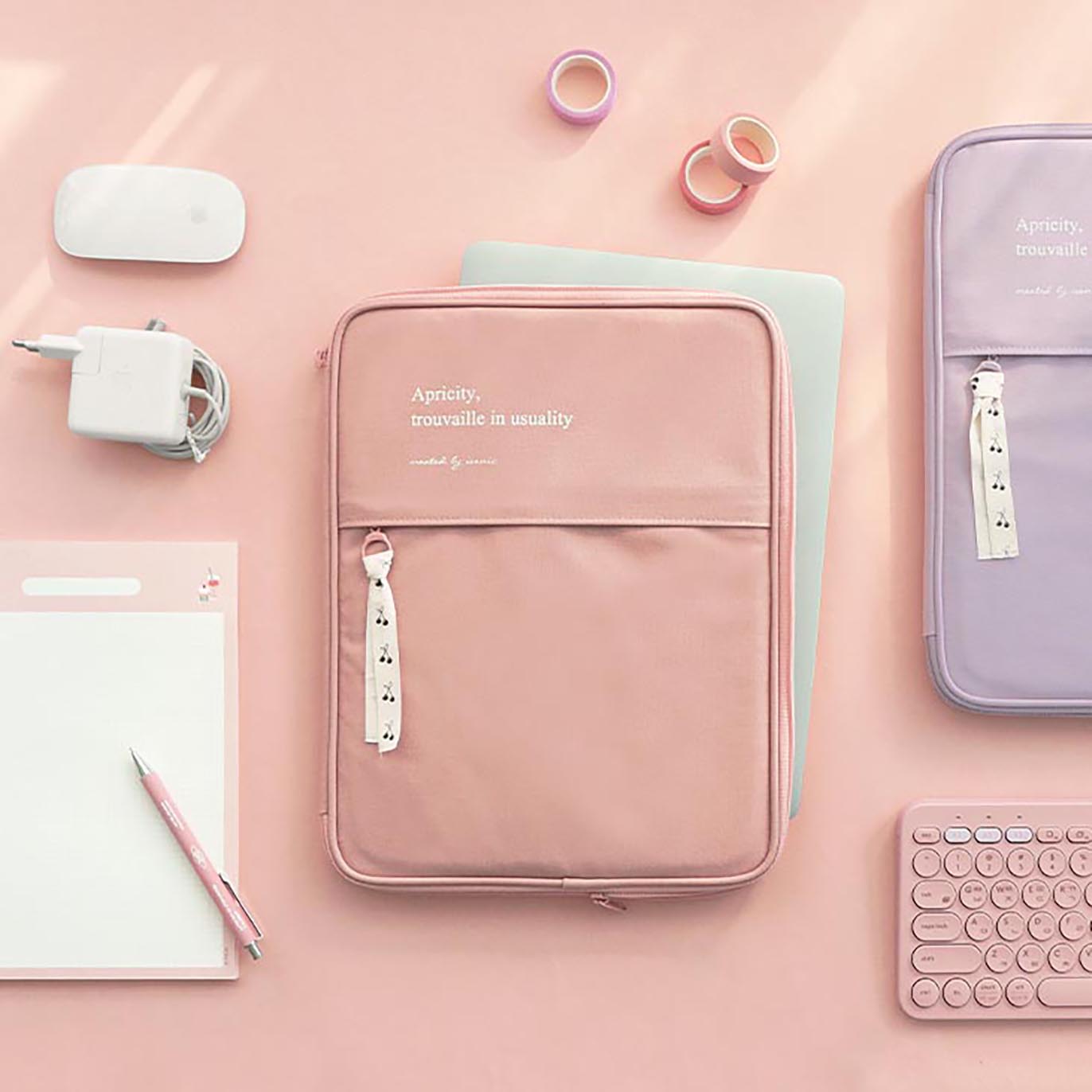 ICONIC - Funda para portátil A4 (13 pulgadas) - Pink - Cottony