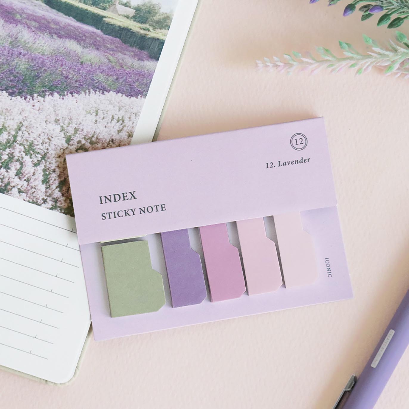 ICONIC - Notas Adhesivas - 12 Lavender