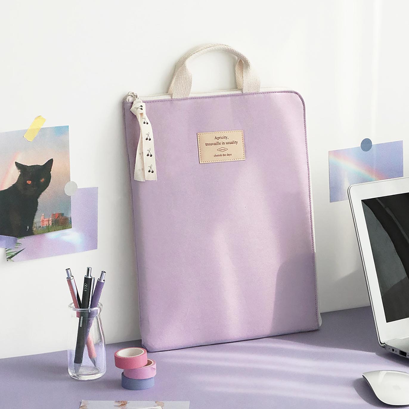 ICONIC - Funda para portátil A4 (13 pulgadas) - Lavender - Cottony