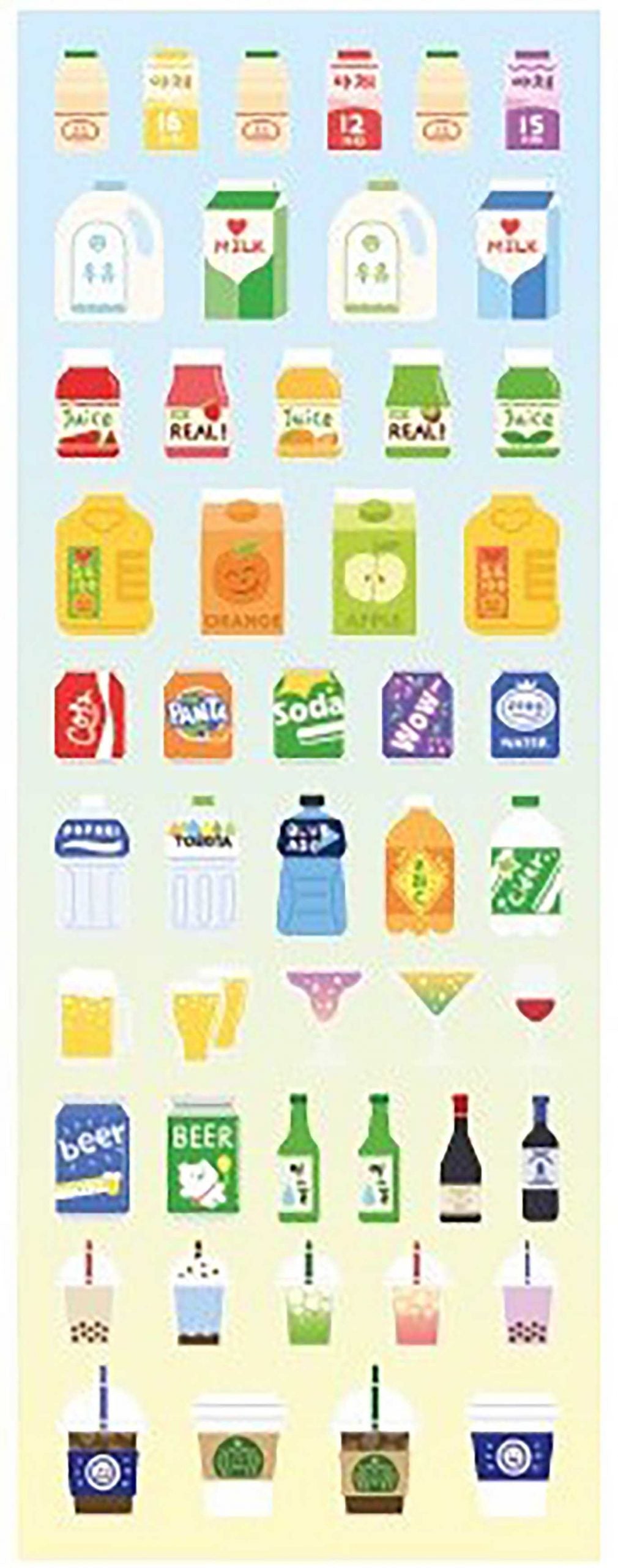 ICONIC - Pegatinas Tiny - 02 Drink