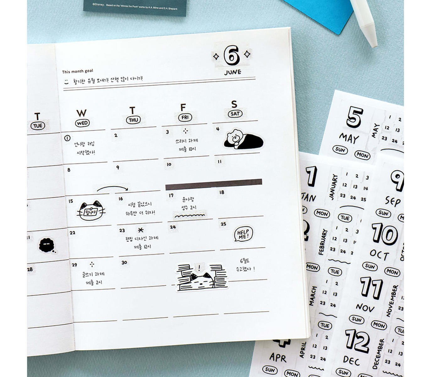 ICONIC - Pegatinas Fechas - 02 Handwriting