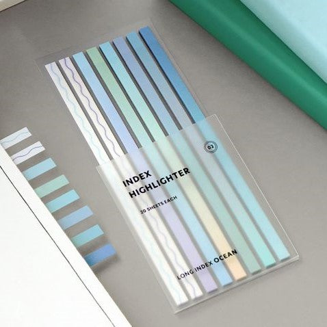ICONIC - Notas adhesivas - Long Highlighter Ocean