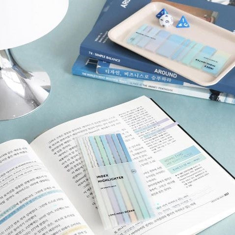 ICONIC - Notas adhesivas - Long Highlighter Ocean