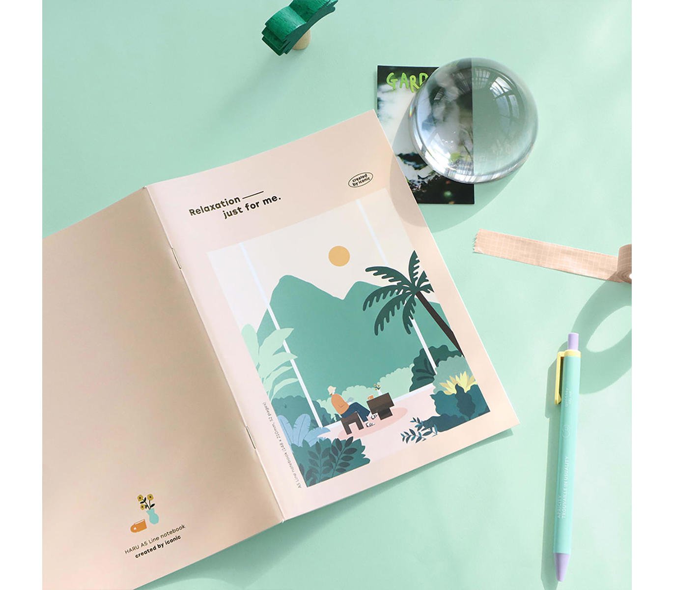 ICONIC - Cuaderno Rayas A5 - Relaxation - HARU