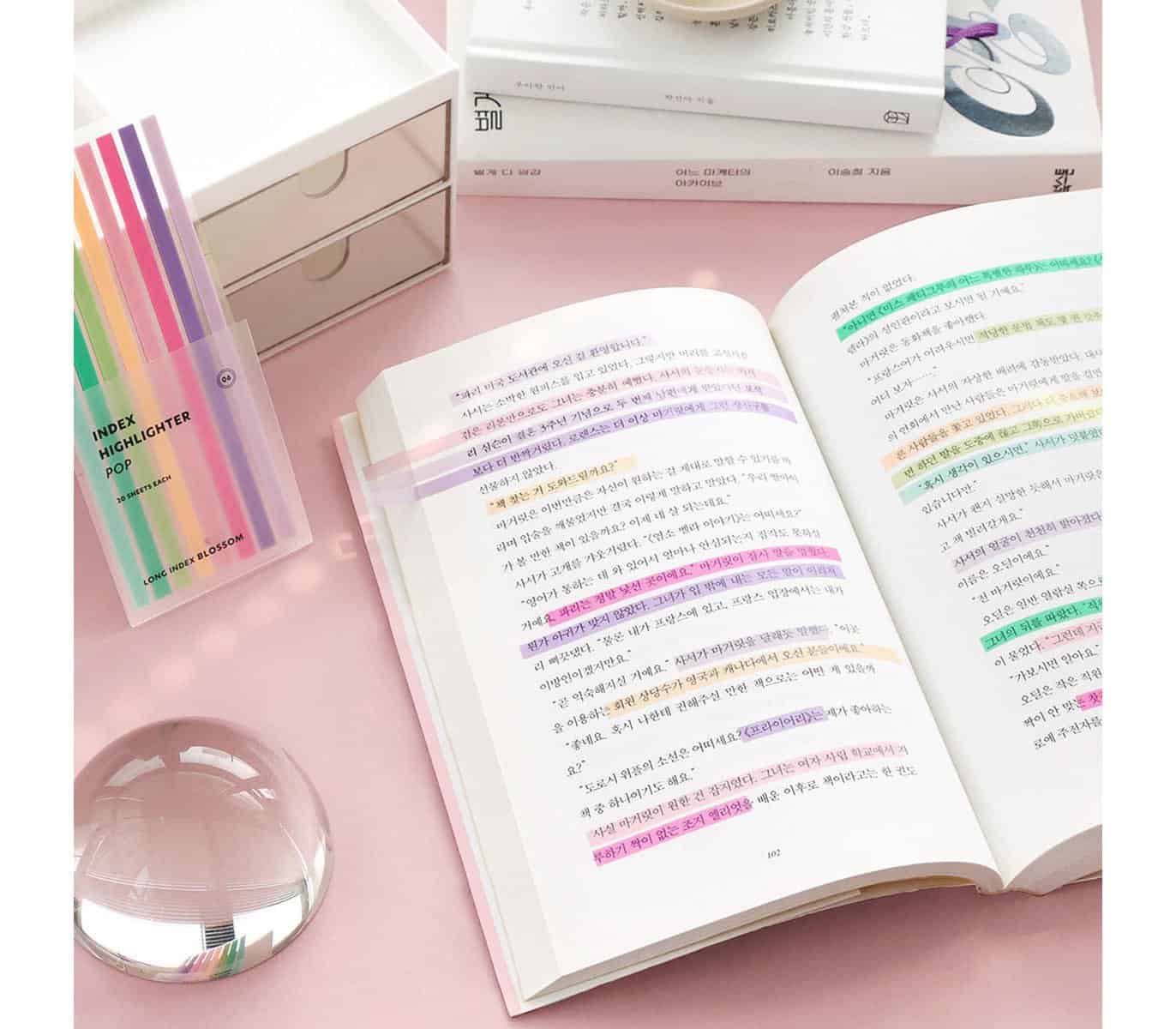 ICONIC - Notas adhesivas - Long Highlighter Blossom