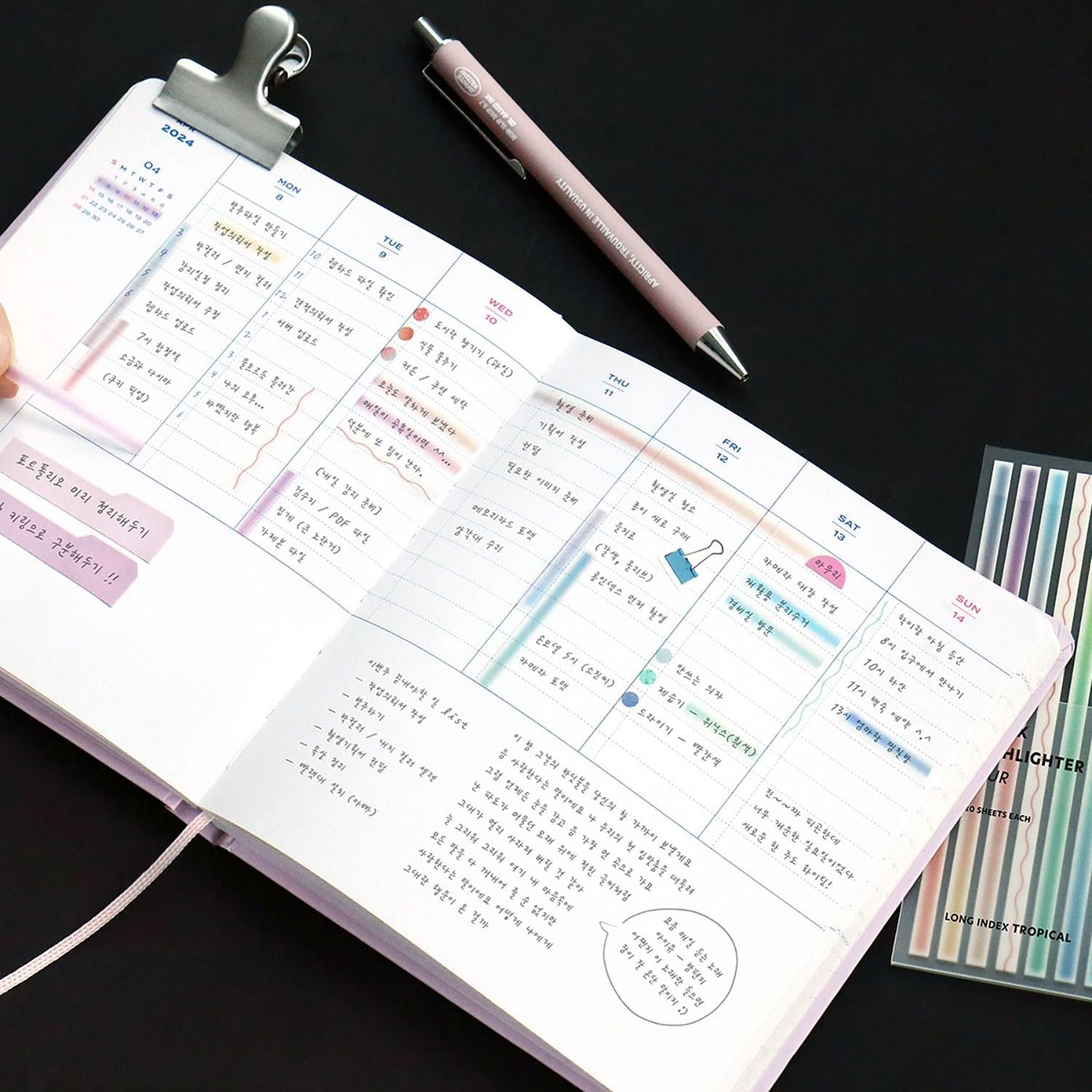 ICONIC - Notas adhesivas - Long Highlighter Tropical