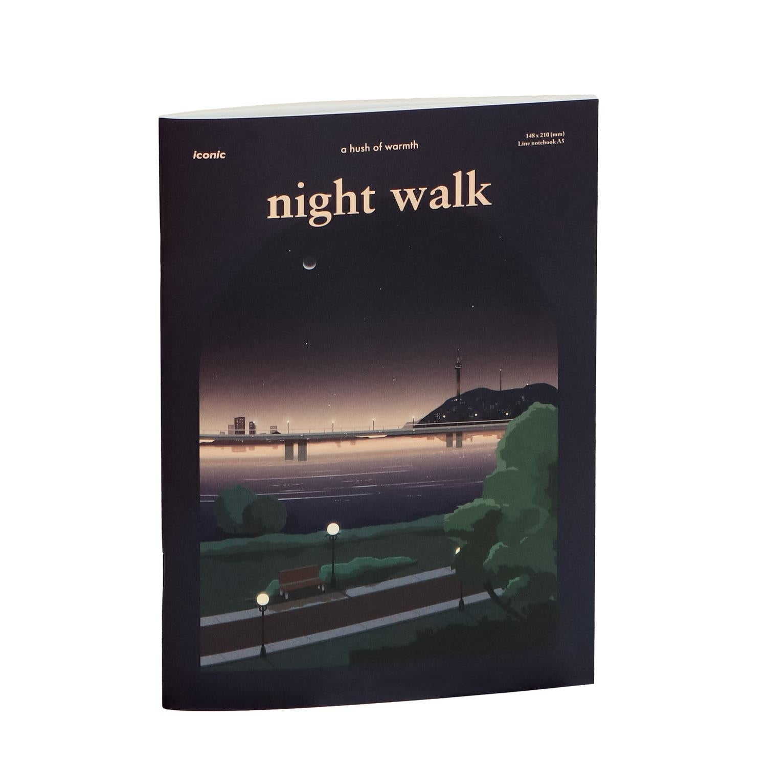 ICONIC - Cuaderno Rayas A5 - Night Walk - Ilsangjip