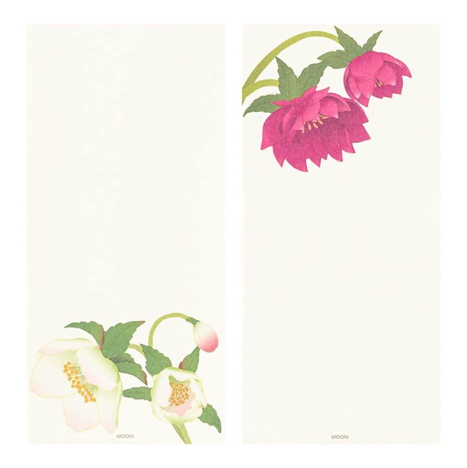 Midori - Bloc de Notas para mensajes - Christmas Rose