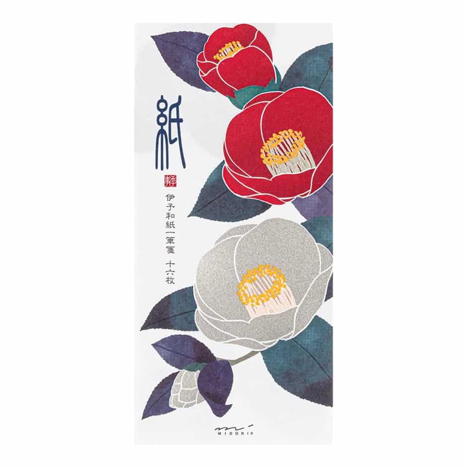 Midori - Bloc de Notas para mensajes - Red and White Camellia