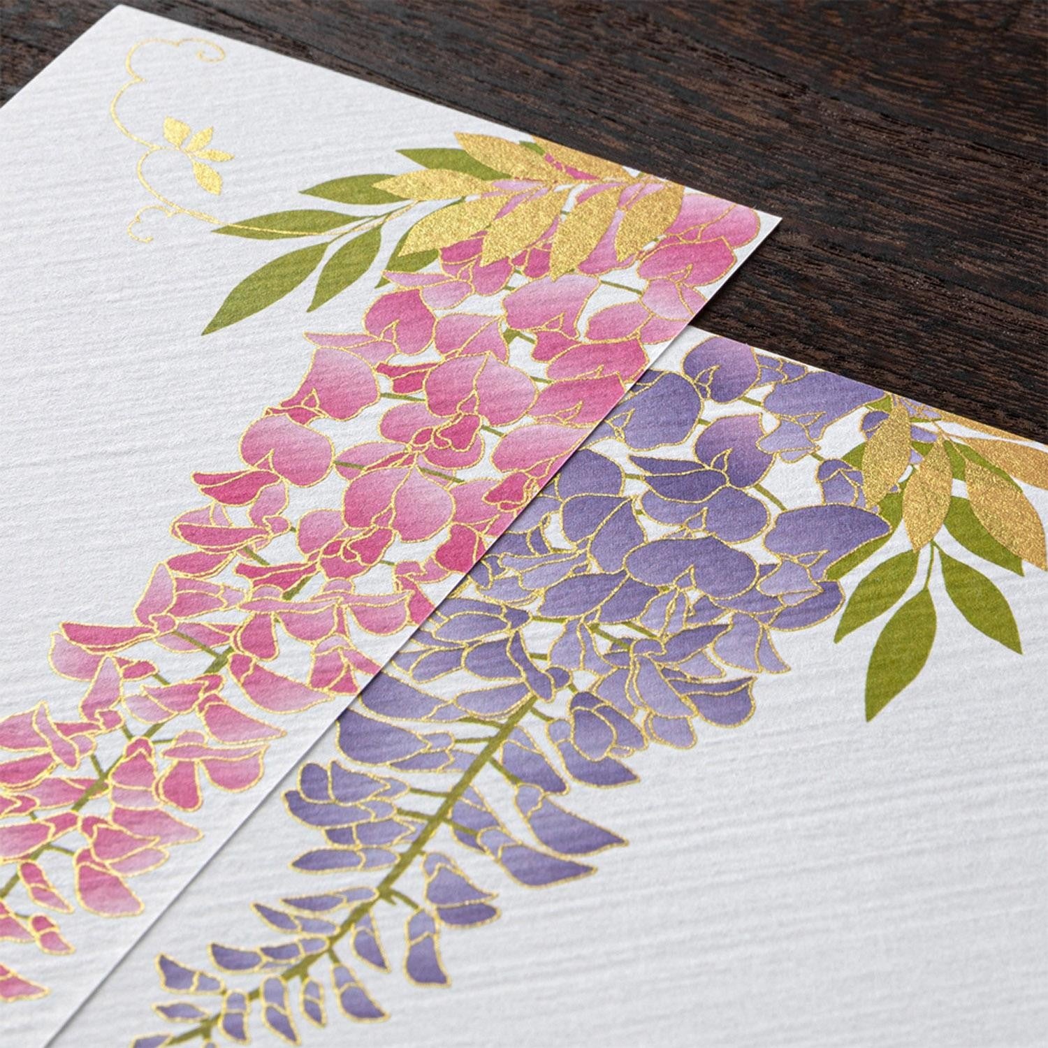 Midori - Bloc de Notas para mensajes - Silk Printing Wisteria