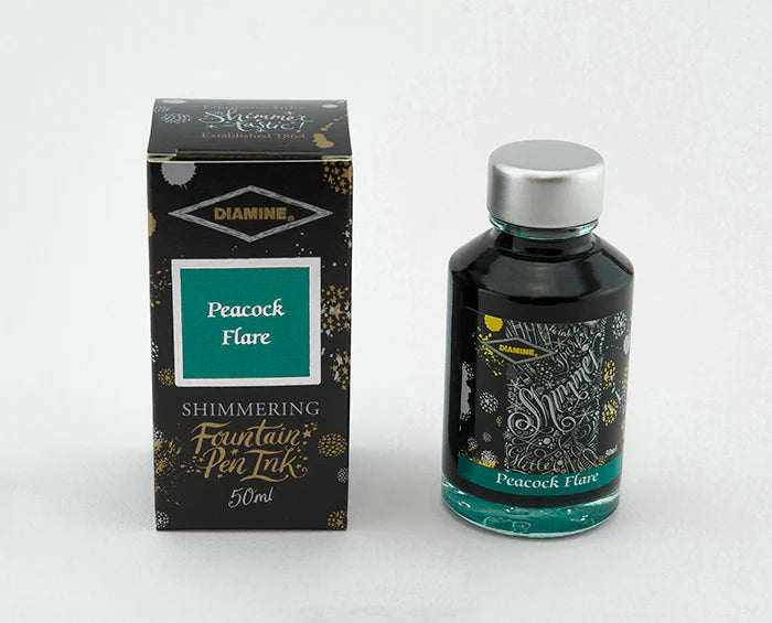 Diamine - Tintero 50 ml - Peacock Flare - SHIMMERING INK