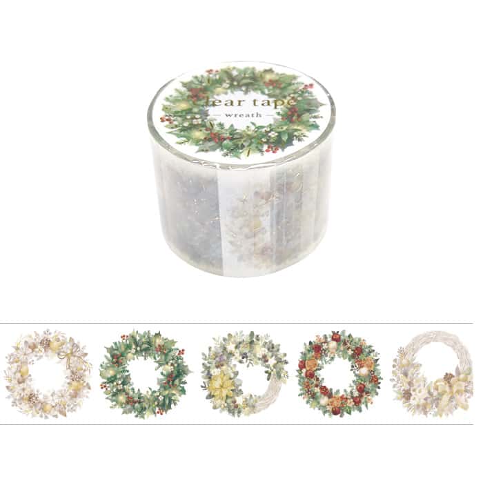 Mind Wave - Washi Tape Transparente 30mm - Wreath