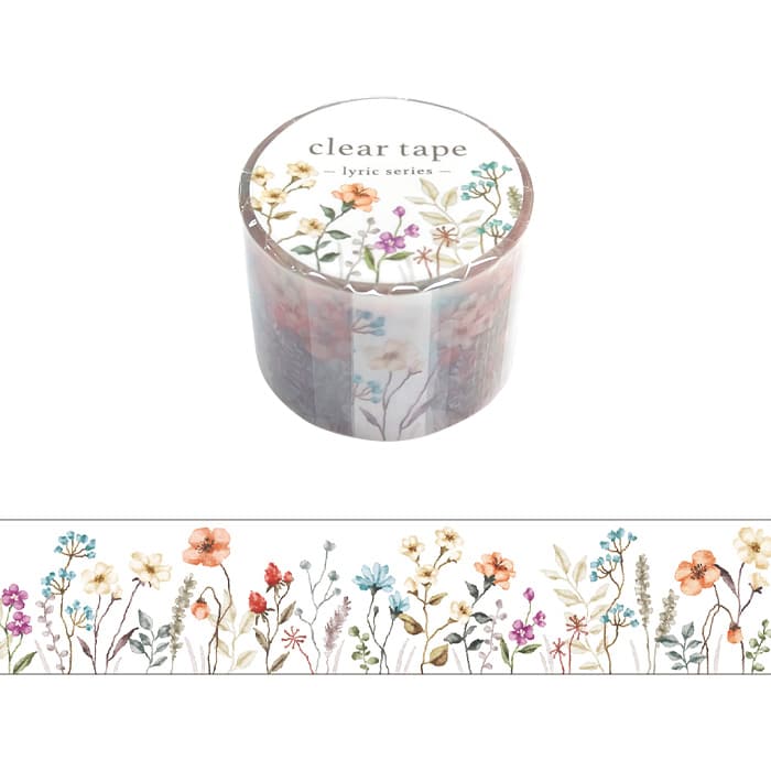 Mind Wave - Washi Tape Transparente 30 mm - Flower 5 - Lyric Series