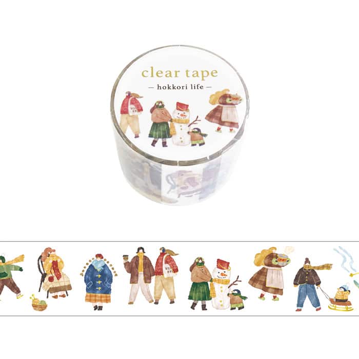 Mind Wave - Washi Tape Transparente Hokkori Life - Fuyufuku