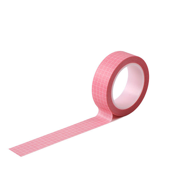 Ayron - Washi tape - Cuadrícula rosa