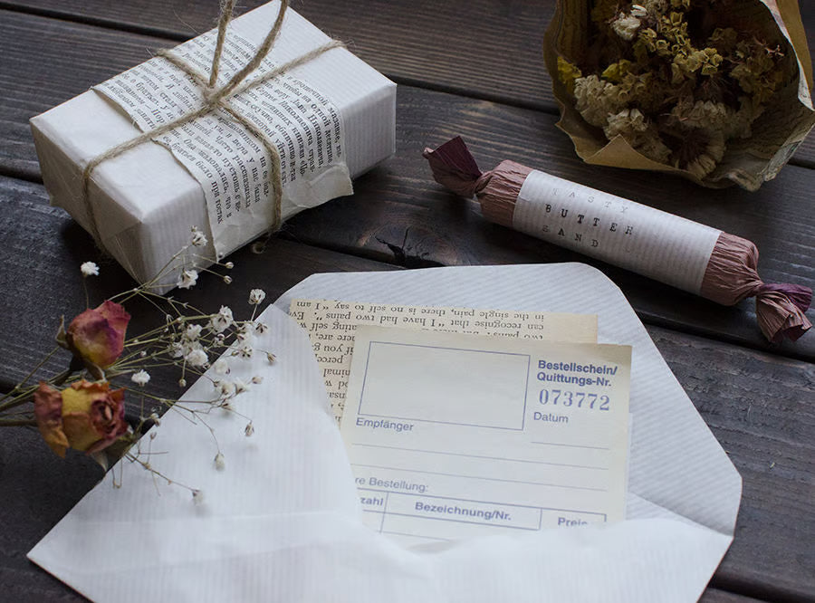 Yamamoto Paper - Papel A4 - 50hojas - Lined White Kraft 32gsm