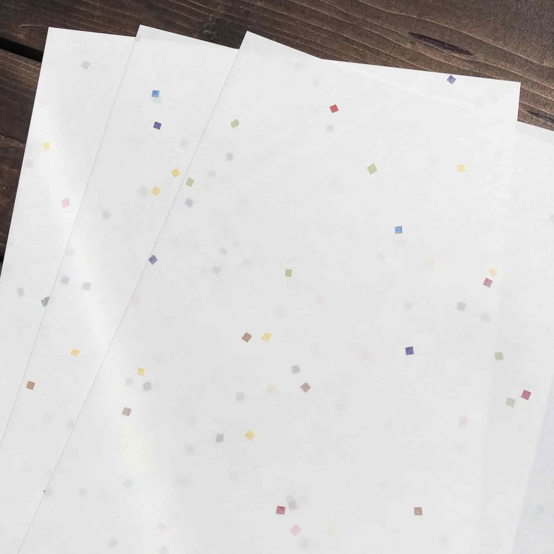Yamamoto Paper - Papel A4 - 50 hojas - Kamifubuki Confetti