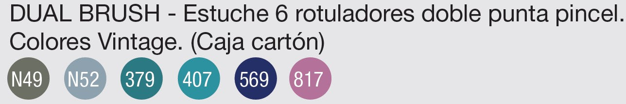 Tombow - Estuche 6 BrushPen - Vintage