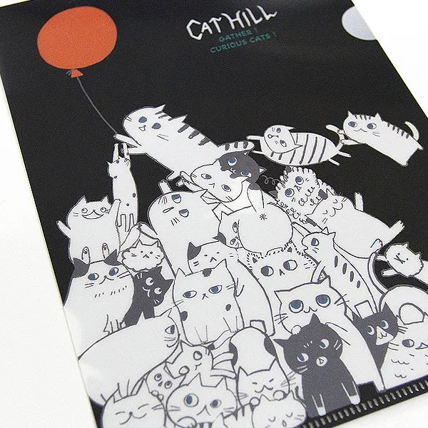 Shinzi Katoh - Carpeta A5 Transparente - Cat Hill Black