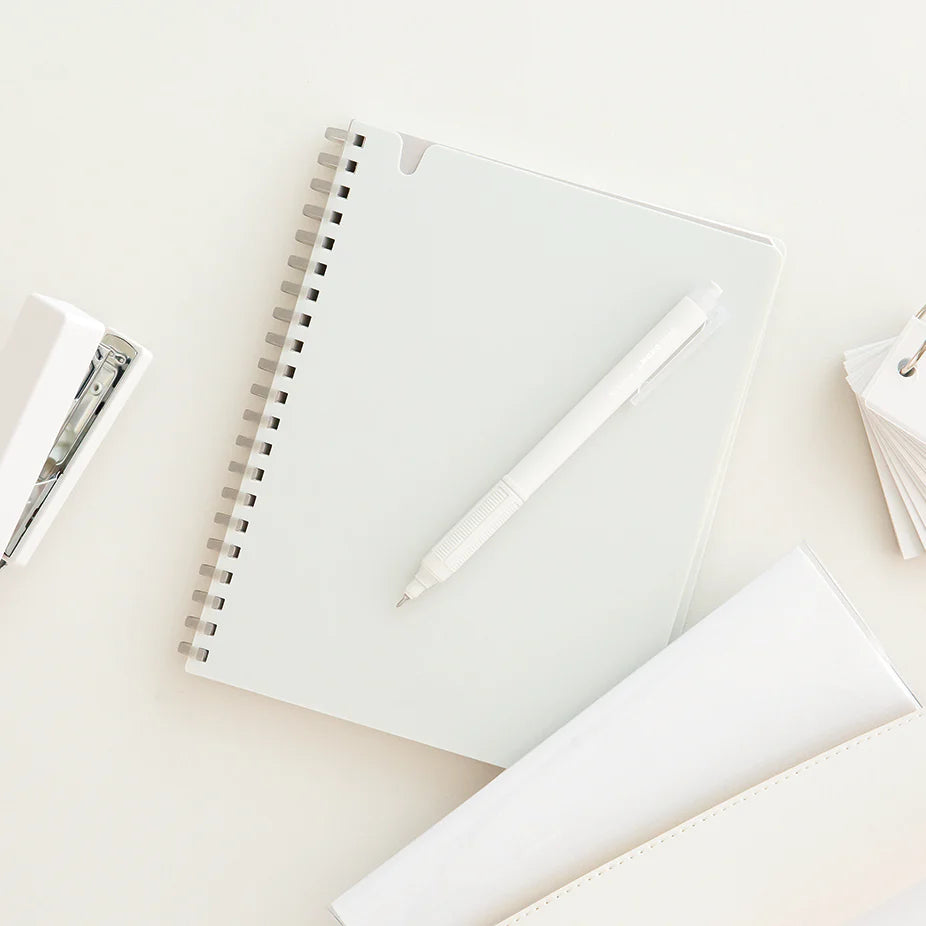 Tombow - Bolígrafo 0.38mm - Blanco ahumado - MONOgraph Lite