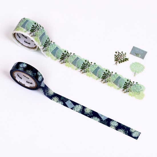 Bande - Pegatinas en rollo + washi - Gipsófila