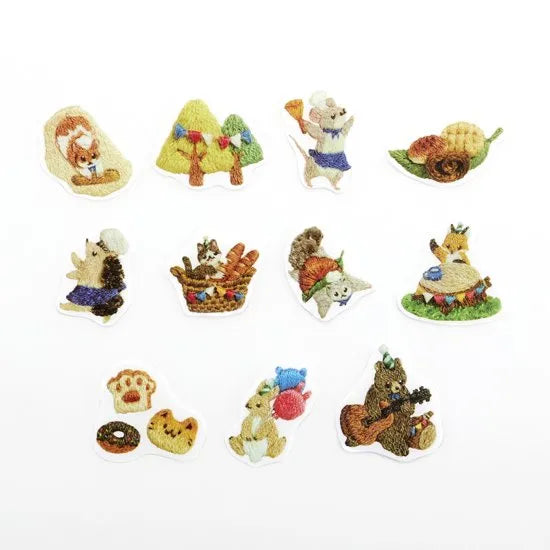 Bande - Pegatinas en rollo - Embroidery Forest Bread Marche