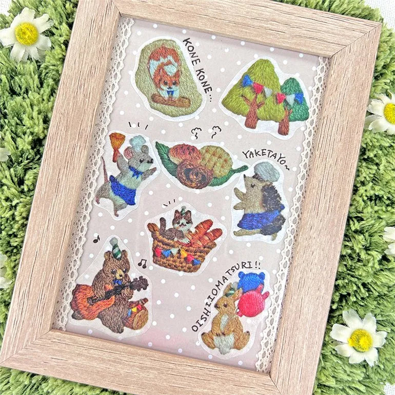 Bande - Pegatinas en rollo - Embroidery Forest Bread Marche