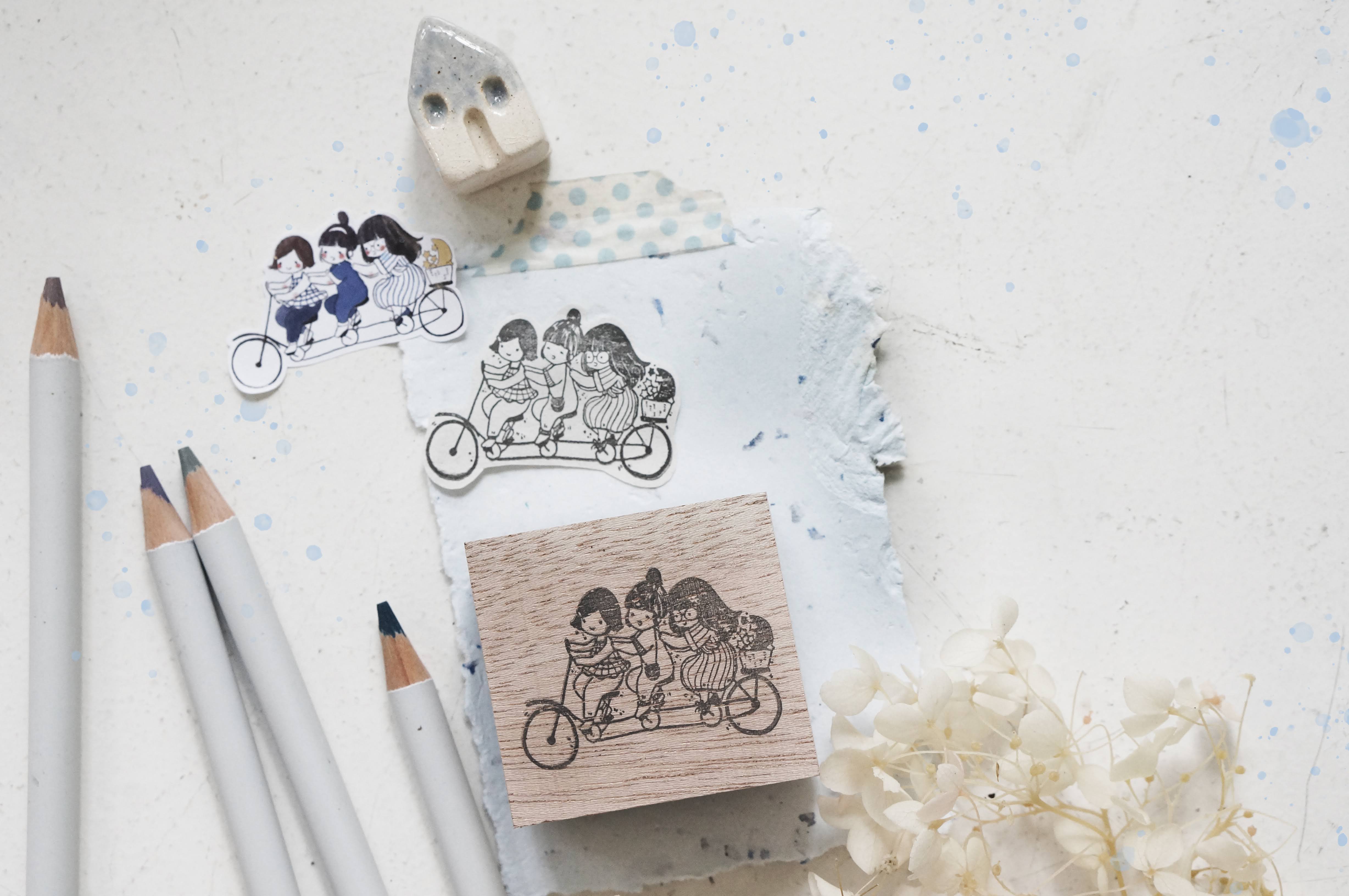 Black Milk Project - Sello de madera - Biclycle - BFF