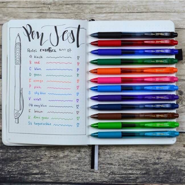 Pentel Energel 12 colores