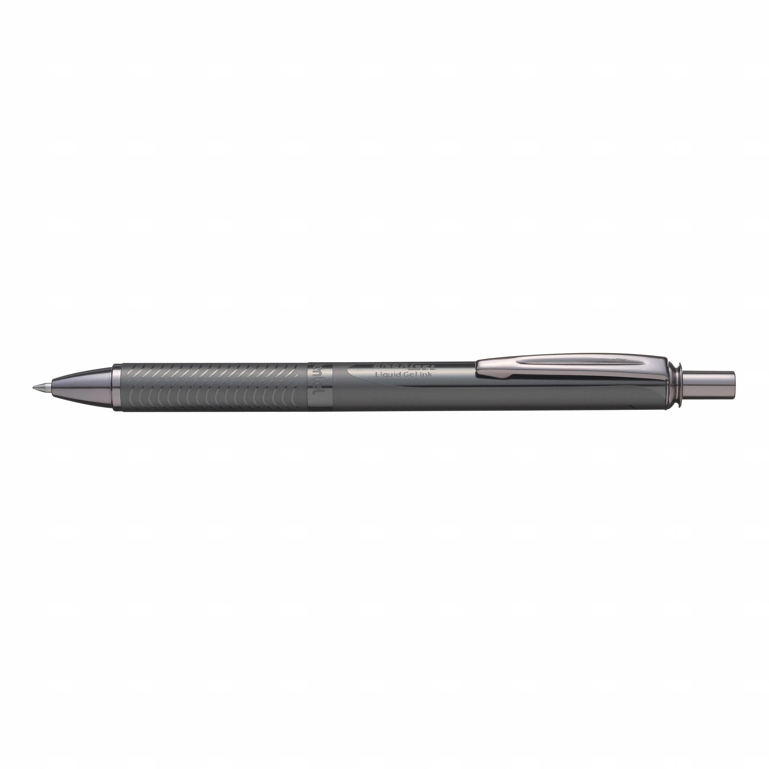 Pentel - Bolígrafo retráctil - Energel Sterling - Gris