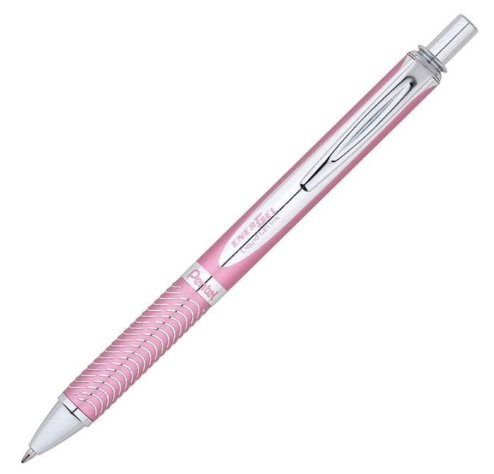 Pentel - Bolígrafo retráctil - Energel Sterling - Rosa