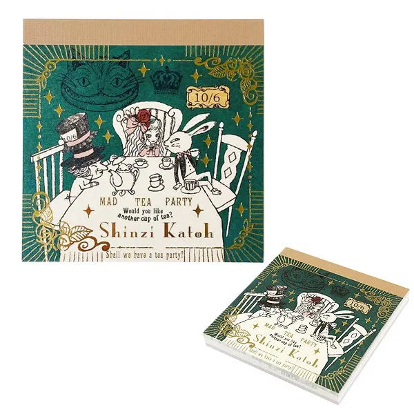 Shinzi Katoh - Bloc de Notas Cuadradas - Alice Mad Tea Party